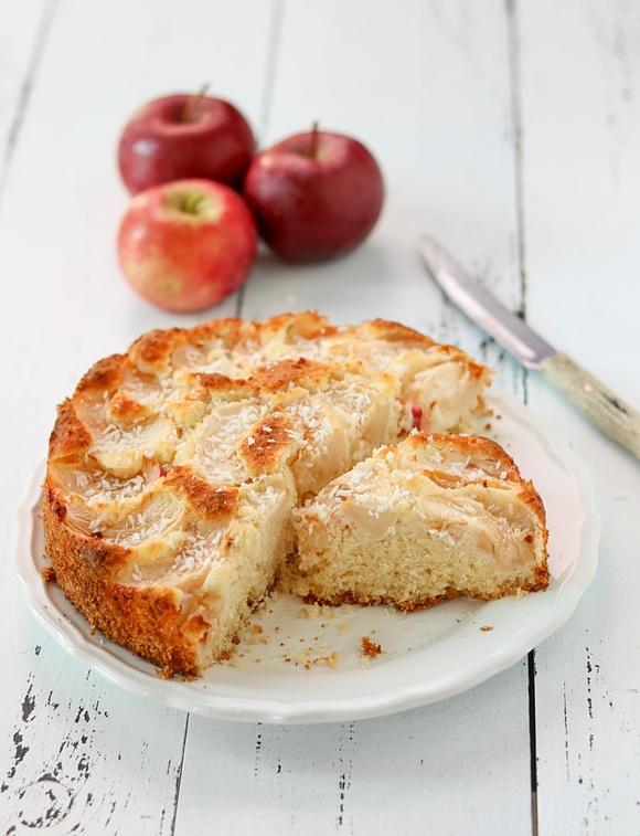 Kokosowa szarlotka bez glutenu i cukru
