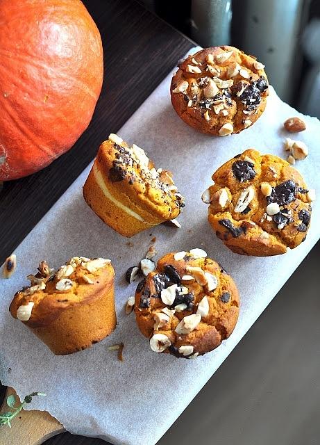 Muffiny dyniowe z twarożkiem