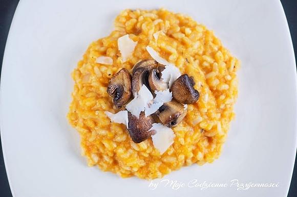 Risotto z dynią i grzybami