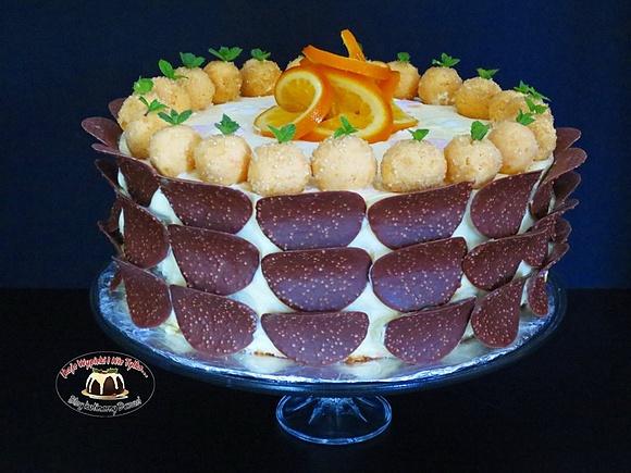 Tort pomarańczowy z truflami