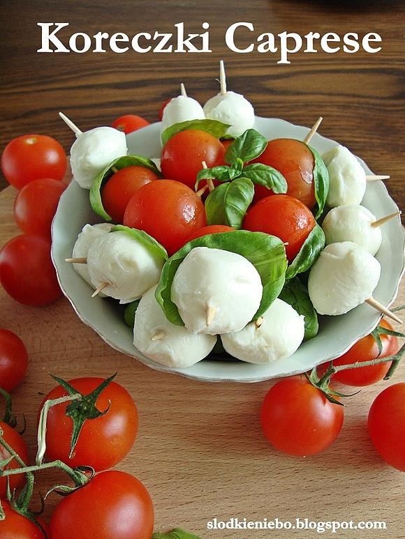 Koreczki Caprese