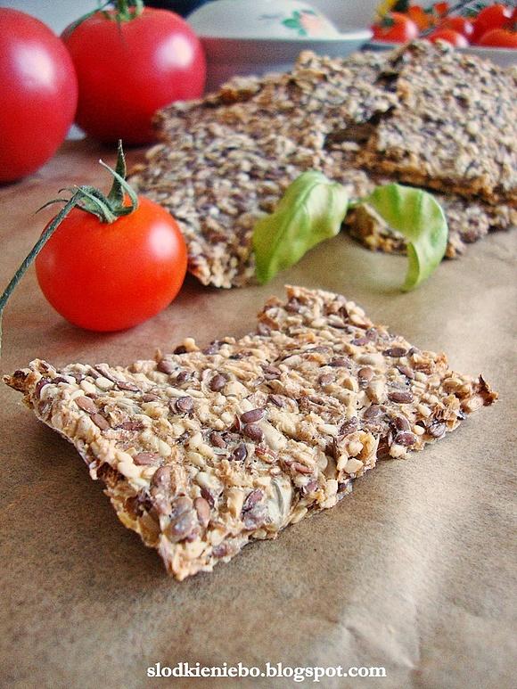 Norweski chlebek z ziaren - knekkebrød