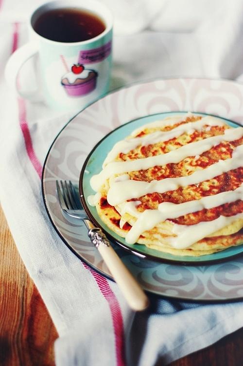 Cinnamon Roll Pancakes