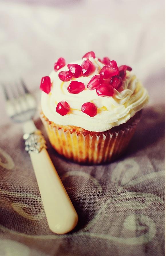 Granatowe muffiny