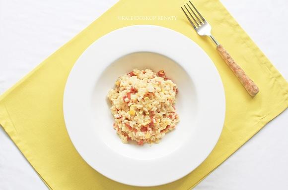 Risotto z szynką parmeńską i skórką cytrynową