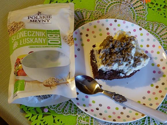 Kokosowa kostka z karmelizowanym słonecznikiem