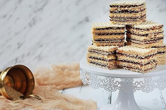 Wafle mleczne z tahini