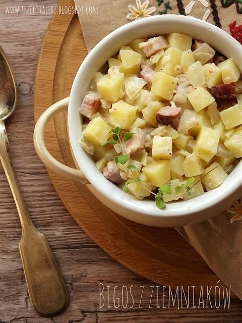Bigos z ziemniaków kuchnia podkarpacka