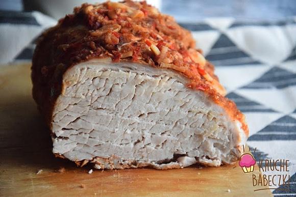 Schab pieczony z chilli i czosnkiem