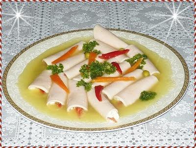Roladki z polędwicy w galarecie