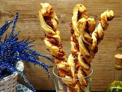 Świderki francuskie z szynką parmeńską i mozzarellą