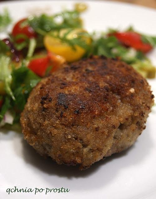 Kotlety mielone z indyka z pieczarkami