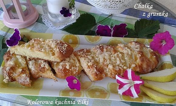 Chałka z gruszką