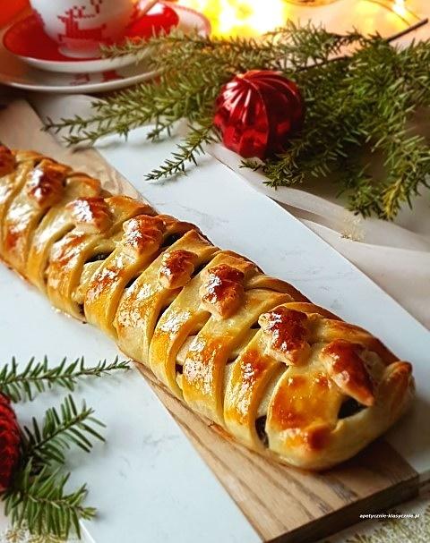 Kulebiak z pieczarkami