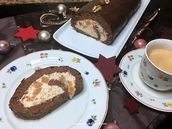 Rolada speculoos z mandarynkami