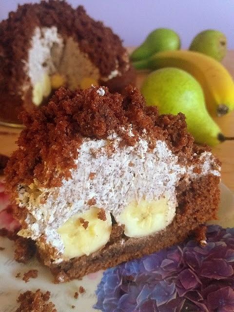 Kopiec Kreta niemieckie ciasto czekoladowo-bananowe
