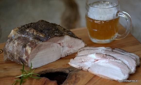 Schab pieczony z piwem