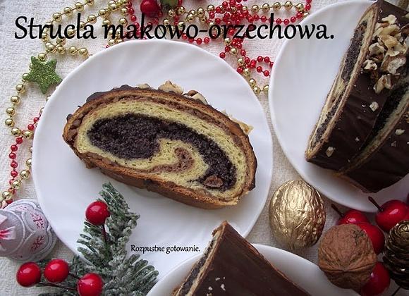 Strucla makowo-orzechowa