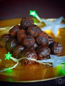 Migdałowo czekoladowe trufle keto paleo low carb vegan