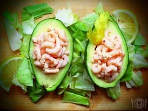Awokado nadziewane krewetkami Paleo Keto