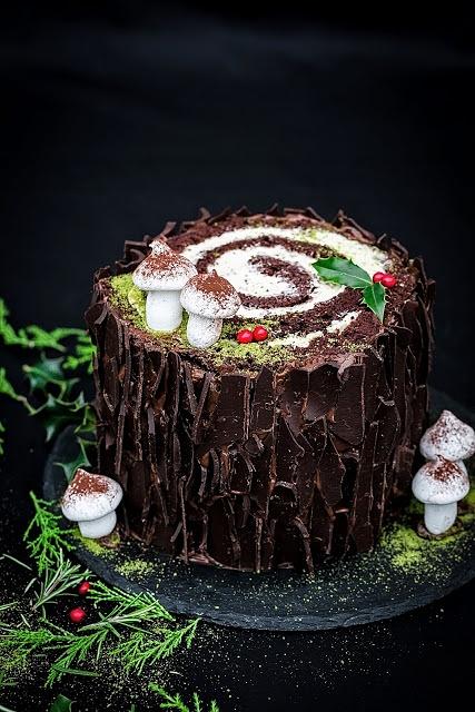 Świąteczna kłoda Buche de Noel