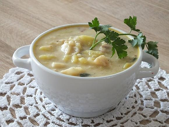 Gęsta zupa z dorsza