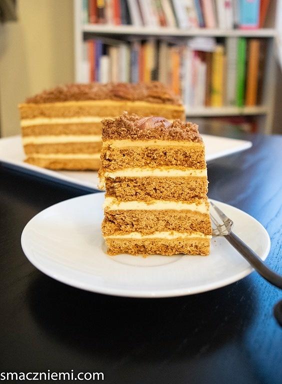 Miodownik z kremem patissiere