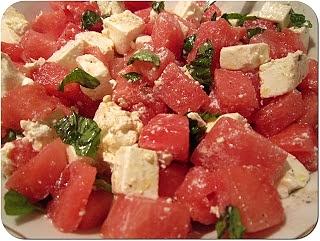 Sałatka z arbuzem i serem feta