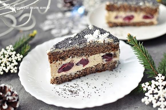 Noworoczny tort makowy