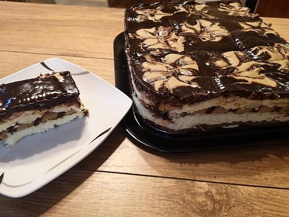 Ciasto bananowe z rurkami