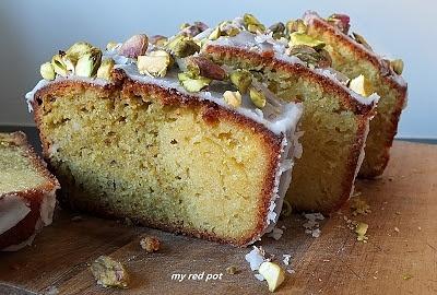 Cytrynowo pistacjowa babka