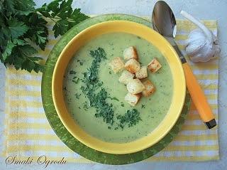 Zupa krem z cukinii i czosnku