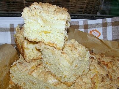 Ciasto drożdżowe na suchych drożdżach z jabłkami i nutą pomarańczy