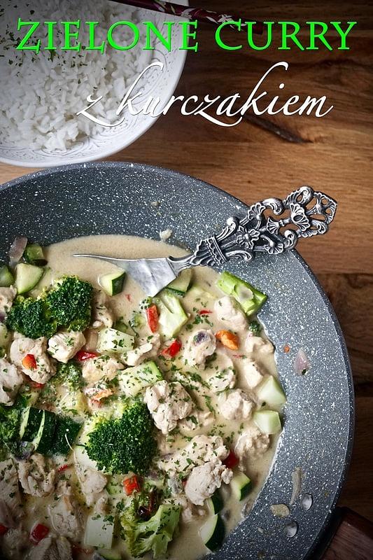Zielone curry z kurczakiem