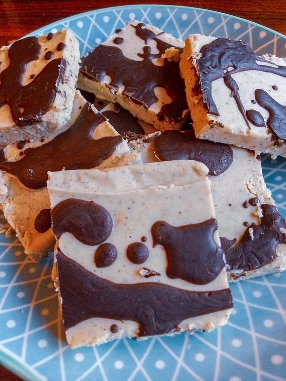 Dyniowy fudge z polewą czekoladową - keto paleo lowcarb