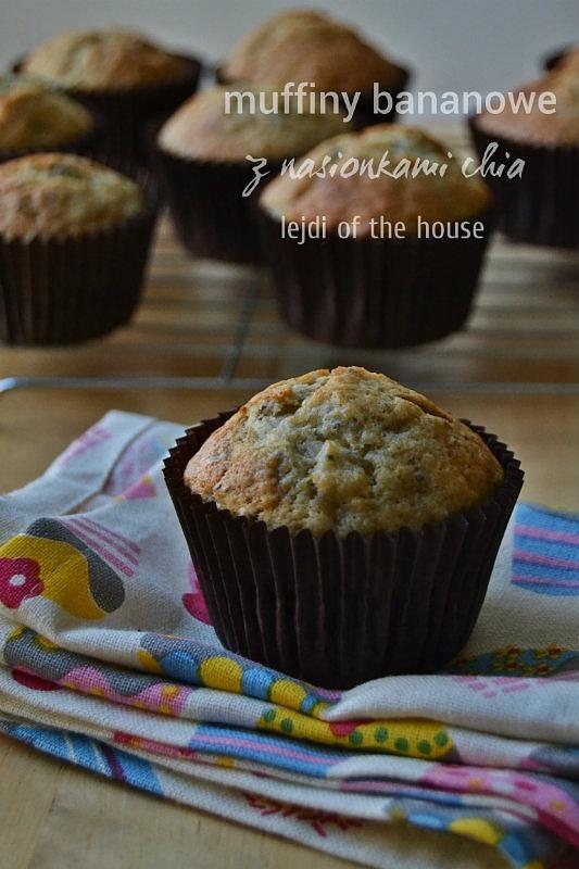 Muffiny bananowe z nasionkami chia