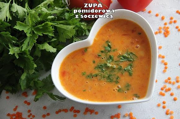Zupa pomidorowa z soczewicą