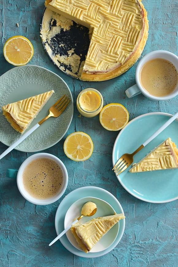 Sernik z lemon curd