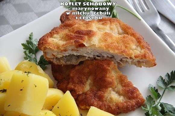 Najlepszy kotlet schabowy marynowany w mleku, cebuli i czosnku