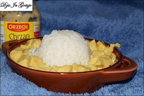 Filet z kurczaka w sosie chrzanowym
