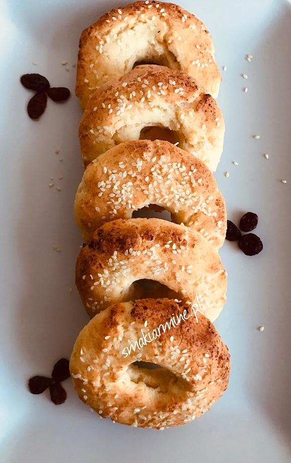 Pieczone oponki twarogowe