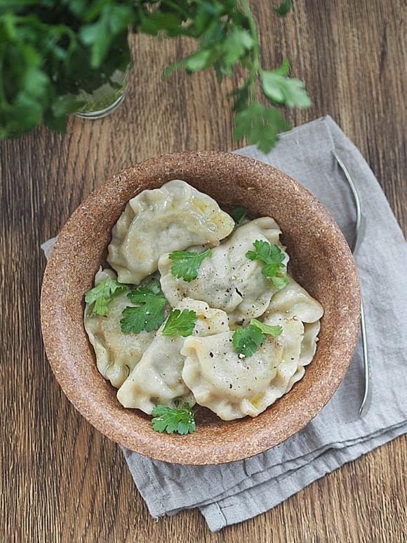 Pierogi z boczniakami