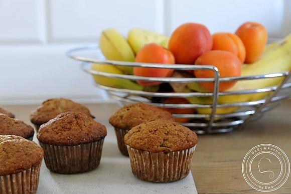 Muffiny bananowe na mące orkiszowej
