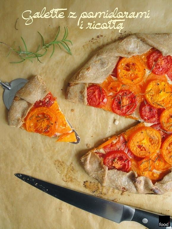 Galette z pomidorami i ricottą