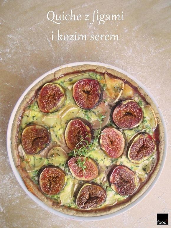 Quiche z figami i kozim serem