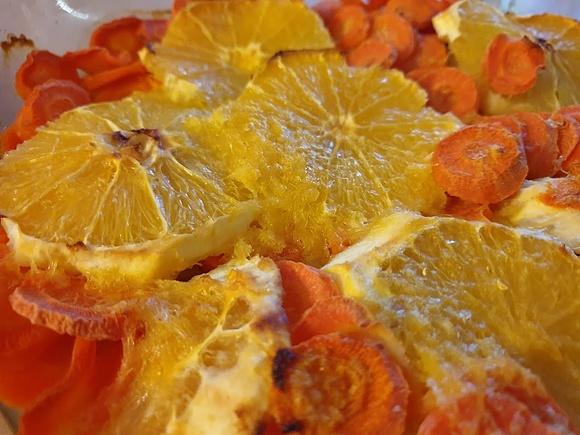 Schab pieczony w pomarańczach