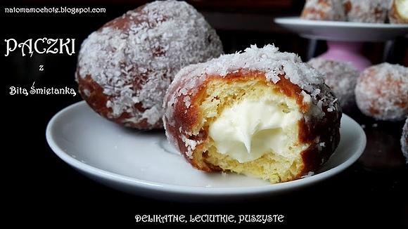 Pączki z bitą śmietaną