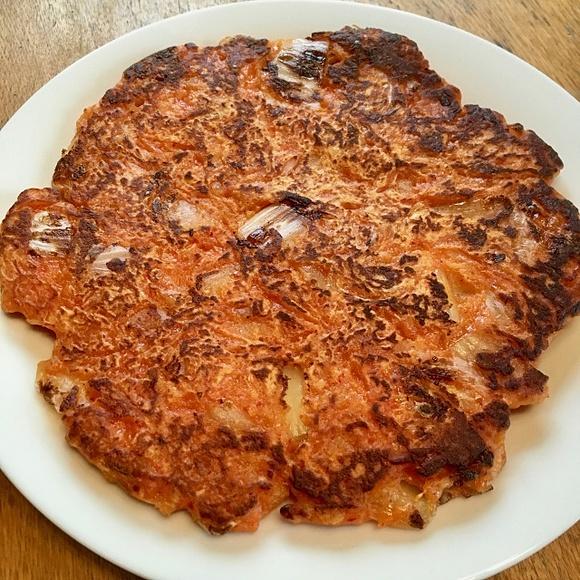 Placki z kimchi