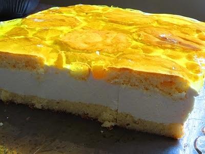 Orangina ciasto z pomarańczami i sernikiem