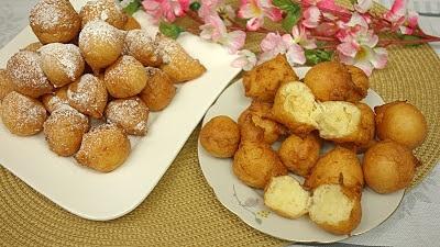 Rogate mini pączki w 20 minut